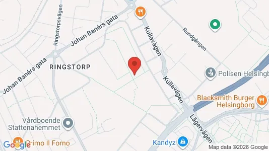 Lägenheter att hyra i Helsingborg - kort over placeringen