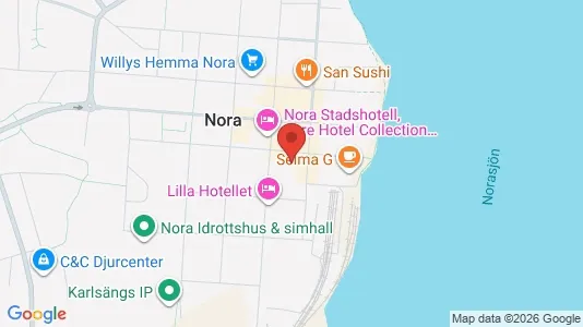 Lägenheter att hyra i Nora - kort over placeringen