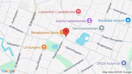Lägenheter att hyra i Landskrona - kort over placeringen