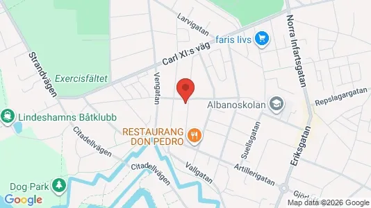 Lägenheter att hyra i Landskrona - kort over placeringen