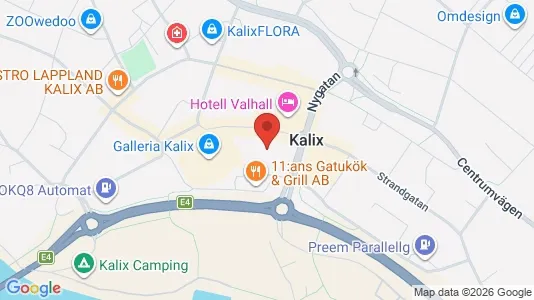 Lägenheter att hyra i Kalix - kort over placeringen