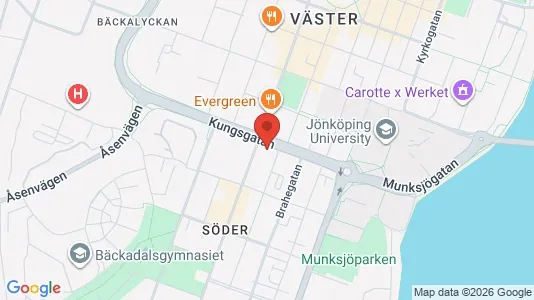 Lägenheter att hyra i Jönköping - kort over placeringen
