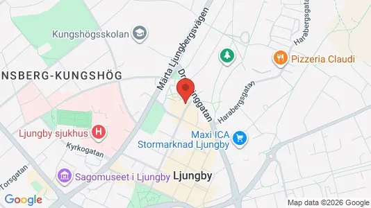 Lägenheter att hyra i Ljungby - Bild från Google Street View