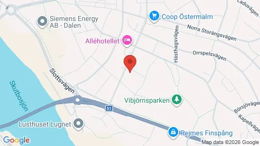 Lägenheter att hyra i Finspång - kort over placeringen