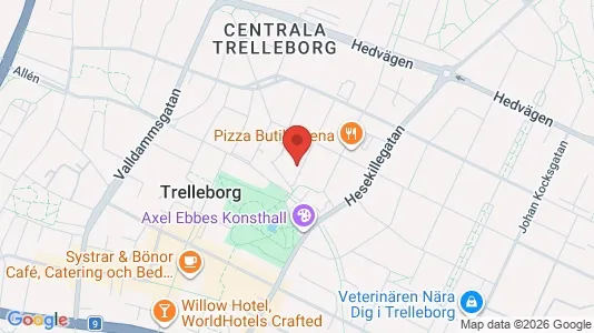 Lägenheter att hyra i Trelleborg - kort over placeringen