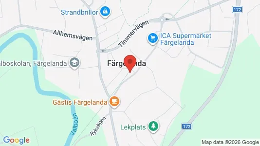 Lägenheter att hyra i Färgelanda - kort over placeringen