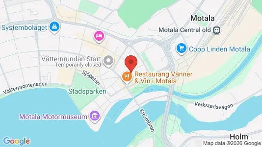Lägenheter att hyra i Motala - kort over placeringen