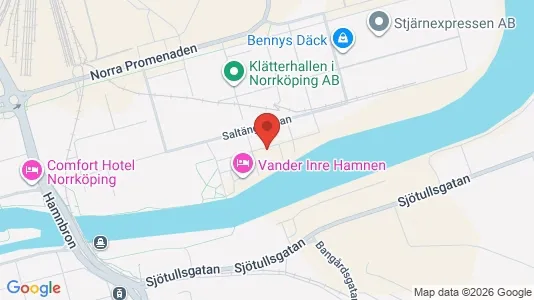 Lägenheter att hyra i Norrköping - kort over placeringen
