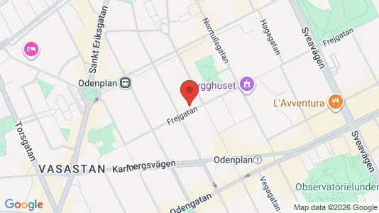 Lägenheter att hyra i Vasastan - kort over placeringen