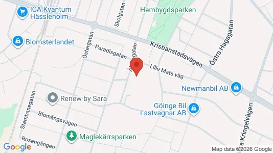 Lägenheter att hyra i Hässleholm - kort over placeringen