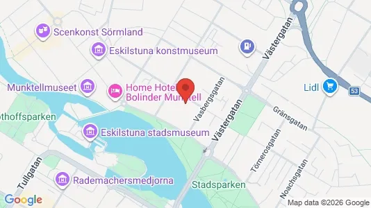 Lägenheter att hyra i Eskilstuna - kort over placeringen