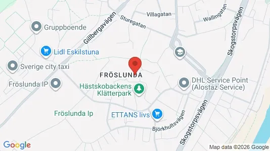 Lägenheter att hyra i Eskilstuna - kort over placeringen