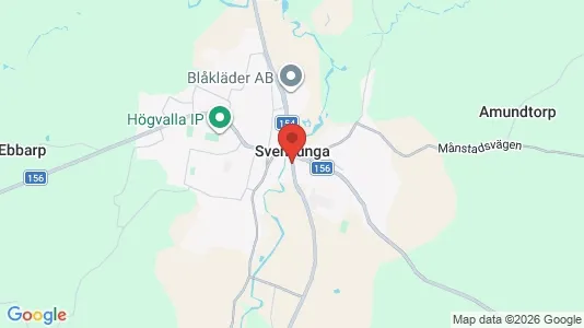 Hus att hyra i Svenljunga - kort over placeringen