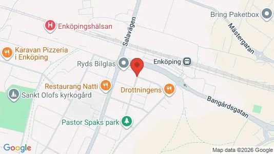 Lägenheter att hyra i Enköping - kort over placeringen