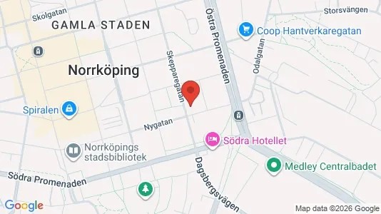 Lägenheter att hyra i Norrköping - kort over placeringen