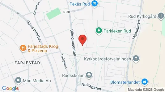Lägenheter att hyra i Karlstad - kort over placeringen