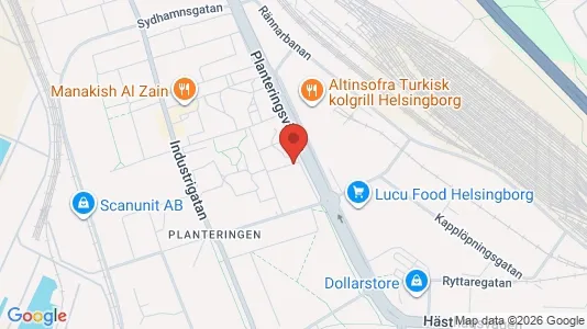 Lägenheter att hyra i Helsingborg - kort over placeringen