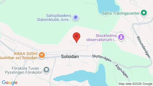 Lägenheter att hyra i Nacka - kort over placeringen