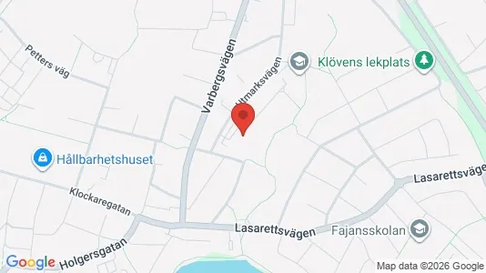 Lägenheter att hyra i Falkenberg - kort over placeringen