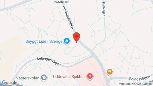 Lägenheter att hyra i Uddevalla - kort over placeringen