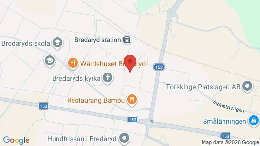 Lägenheter att hyra i Värnamo - kort over placeringen