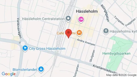 Lägenheter att hyra i Hässleholm - kort over placeringen