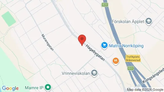 Lägenheter att hyra i Norrköping - kort over placeringen