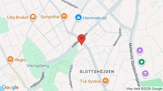 Lägenheter att hyra i Helsingborg - kort over placeringen