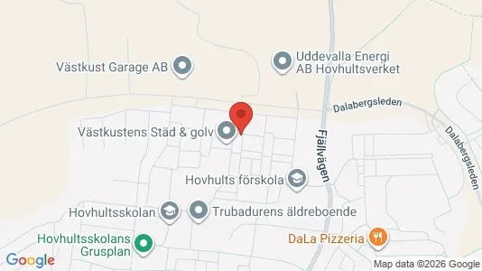 Lägenheter att hyra i Uddevalla - kort over placeringen