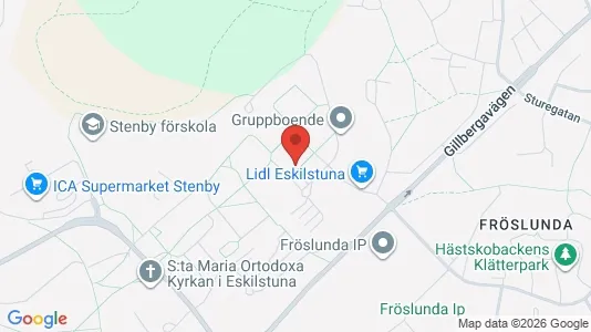 Lägenheter att hyra i Eskilstuna - kort over placeringen