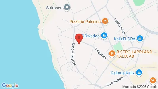 Lägenheter att hyra i Kalix - kort over placeringen