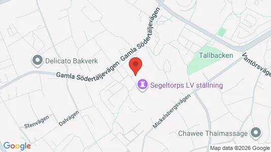 Lägenheter att hyra i Huddinge - kort over placeringen