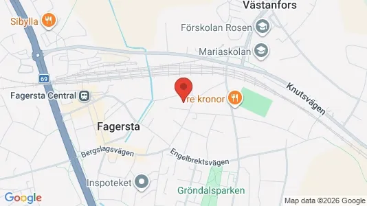 Lägenheter att hyra i Fagersta - kort over placeringen