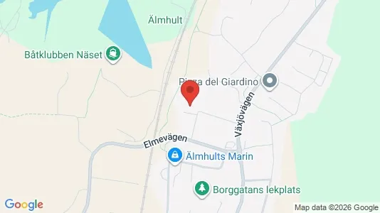 Hus att hyra i Älmhult - kort over placeringen