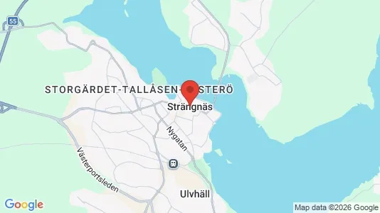 Hus att hyra i Strängnäs - kort over placeringen