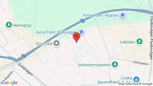 Lägenheter att hyra i Nybro - kort over placeringen