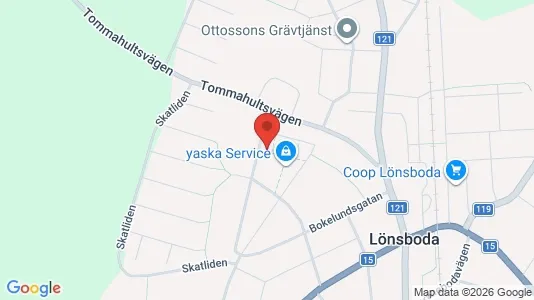 Lägenheter att hyra i Osby - kort over placeringen