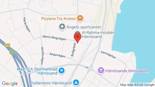 Lägenheter att hyra i Härnösand - kort over placeringen