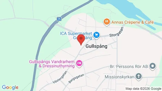 Lägenheter att hyra i Gullspång - kort over placeringen