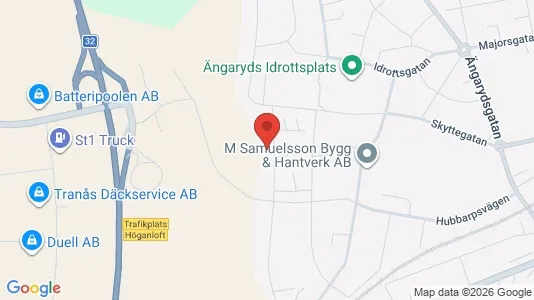 Lägenheter att hyra i Tranås - kort over placeringen