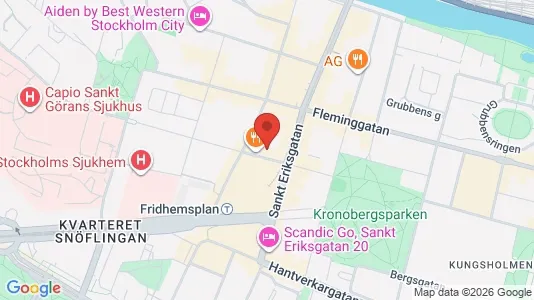 Lägenheter att hyra i Kungsholmen - kort over placeringen