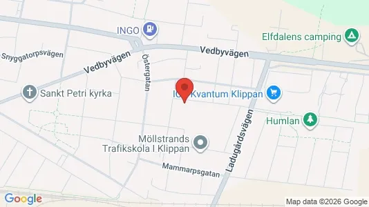 Lägenheter att hyra i Klippan - kort over placeringen