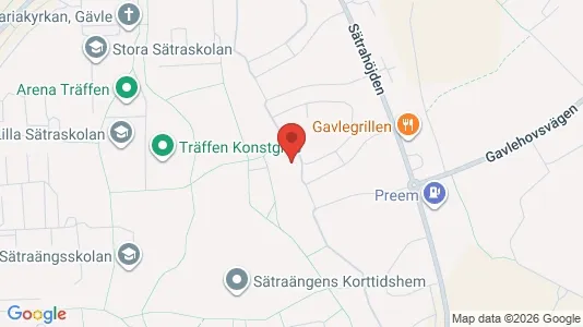 Lägenheter att hyra i Gävle - kort over placeringen
