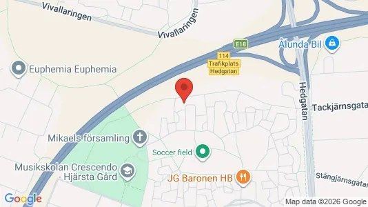 Lägenheter att hyra i Örebro - kort over placeringen