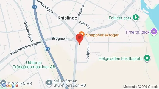 Lägenheter att hyra i Östra Göinge - kort over placeringen