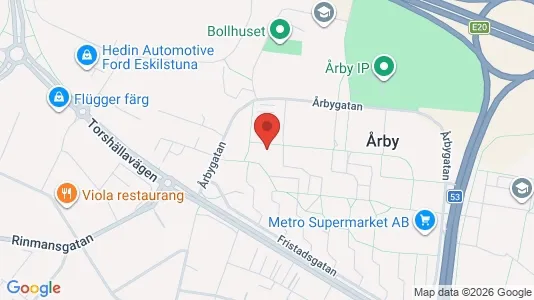 Lägenheter att hyra i Eskilstuna - kort over placeringen