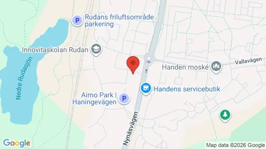 Lägenheter att hyra i Haninge - kort over placeringen