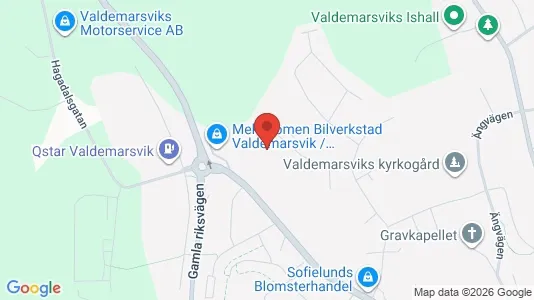 Lägenheter att hyra i Valdemarsvik - kort over placeringen