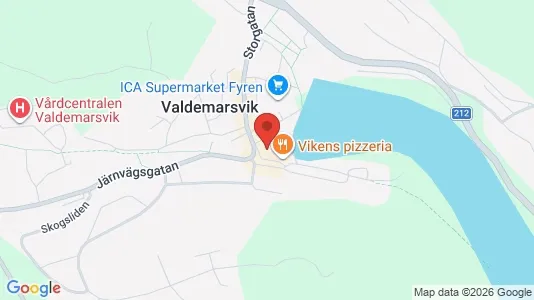 Lägenheter att hyra i Valdemarsvik - kort over placeringen