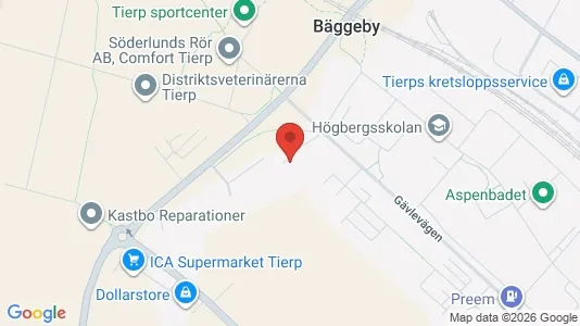 Lägenheter att hyra i Tierp - kort over placeringen